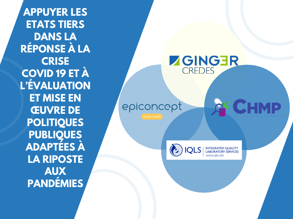 Featured image for “Le CREDES s’associe à Epiconcept, la CHMP et IQLS pour appuyer les pays dans la lutte contre la COVID-19”